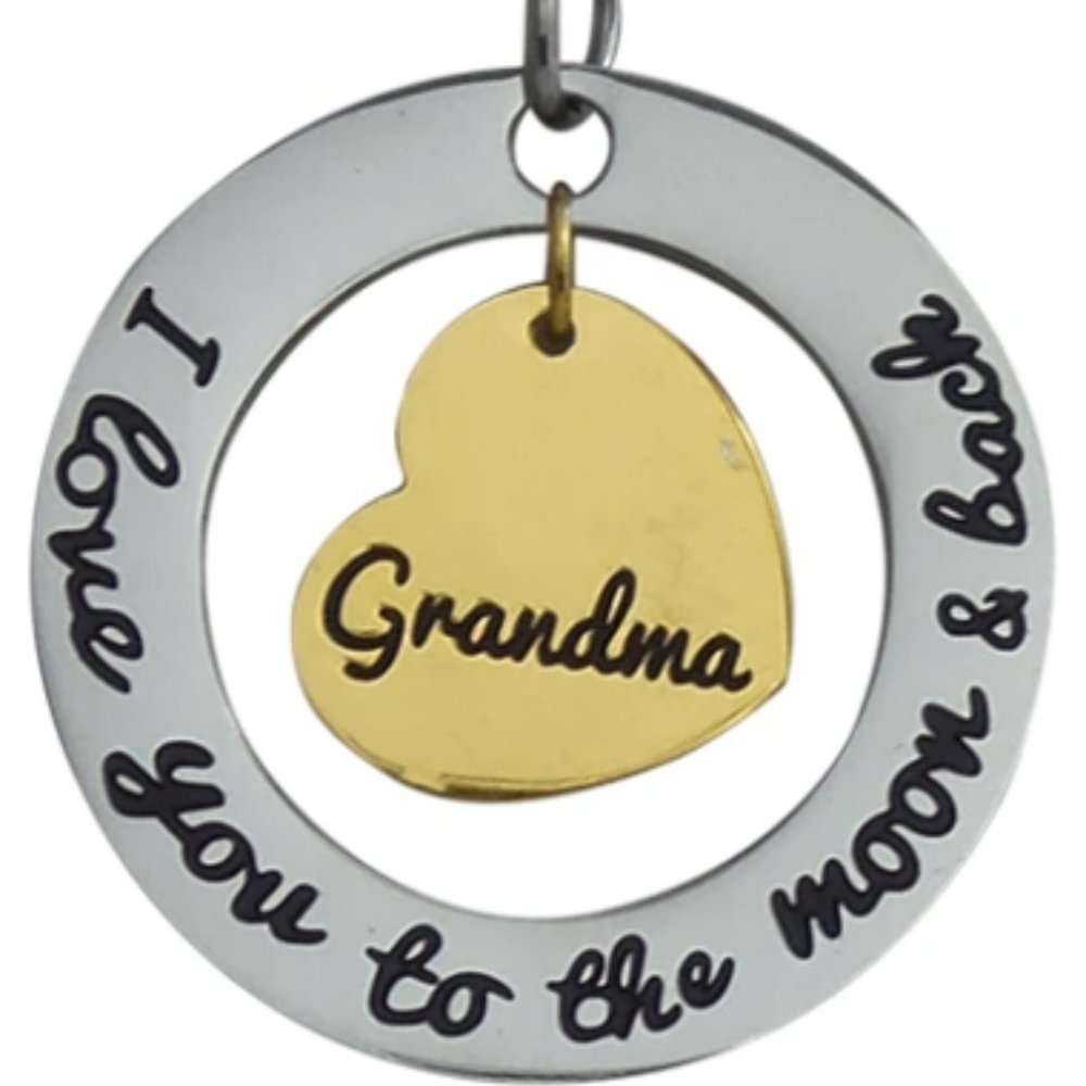 I Love You to the Moon and Back Pendant for Grandma (Chain is not included) - Picture 1 of 2